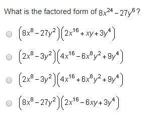 What is the factored form of 8x24-27y6-example-1