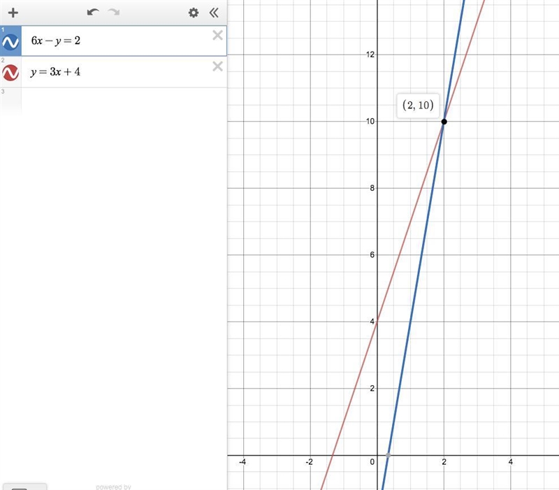 I have 3 questions for math 1. Two lines have the given equations. Use the Linear-example-1