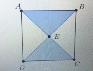 In rectangle ABCD, point E lies half way between sides AB and CD and halfway between-example-1