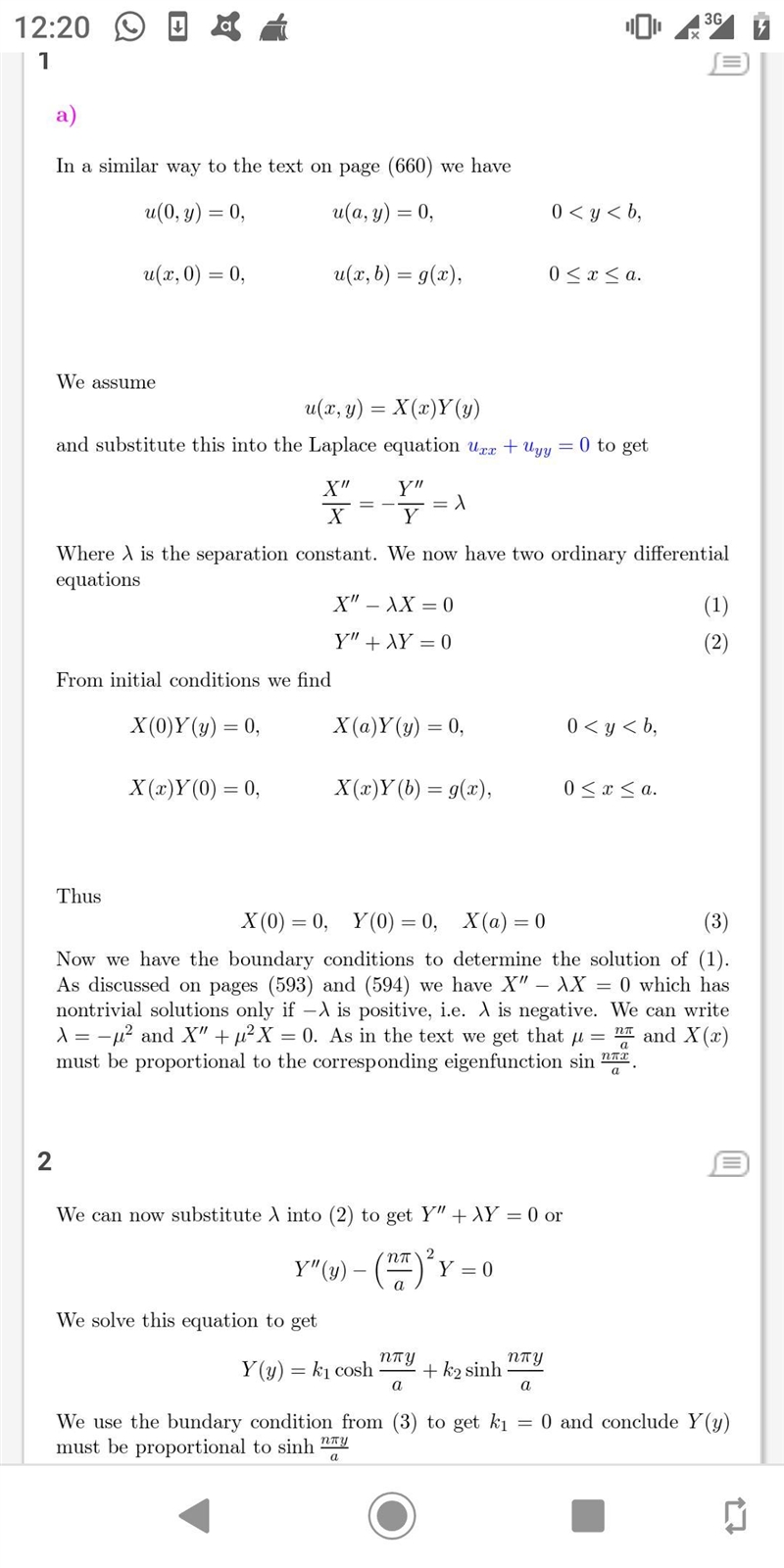 (a) Find the solution u(x,y)of Laplace’s equation in the rectangle 0 (b) Find the-example-1