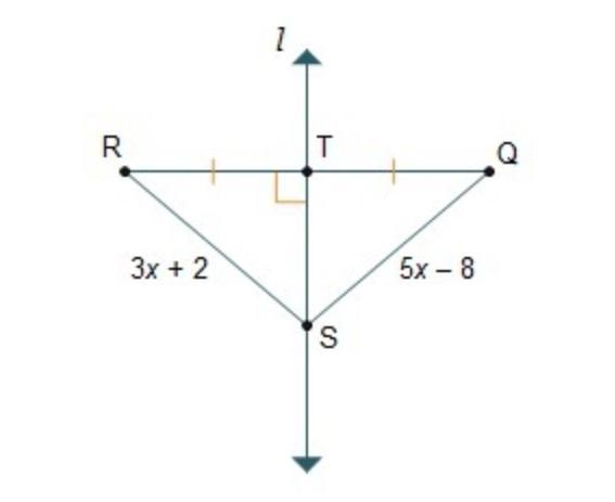 Consider the diagram. The length of segment QS__ is units.-example-1