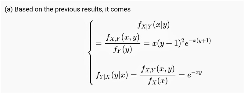 . The joint density function of X and Y is given by f ( x , y ) = x e − x ( y + 1 ) x-example-2