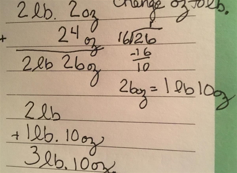 Abby bought one package of cookies that way 24 ounces and another package that weighs-example-1