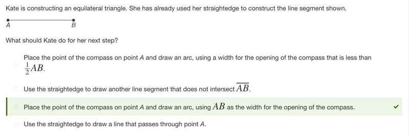 PLLLZZZZ HELPPP MEE What are the steps for using a compass and straightedge to construct-example-1