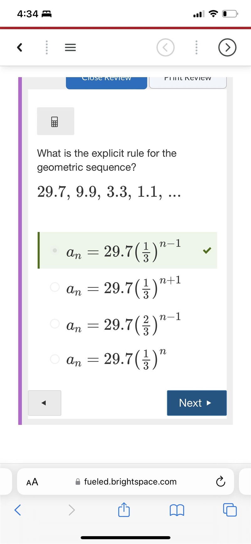 PLEASE HELP URGENT multiple choice algebra question: What is the explicit rule for-example-1