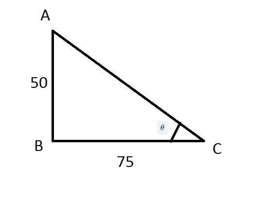 A rope is tied to the bottom of a hot air balloon as shown. The altitude of the balloon-example-1