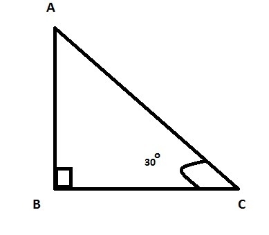 In a right triangle where one of the angles measure 30° what is the ratio of the length-example-1