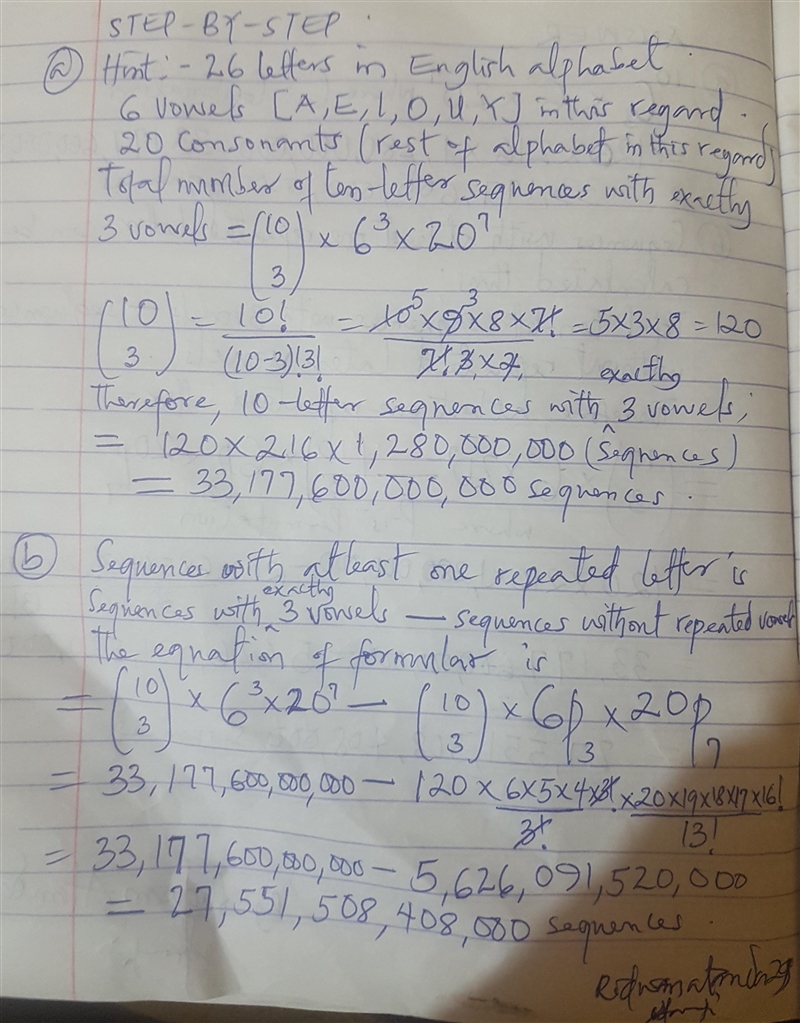 Assume that a vowel is one of the letters A, E, I, O, U, or Y (for the purposes of-example-2