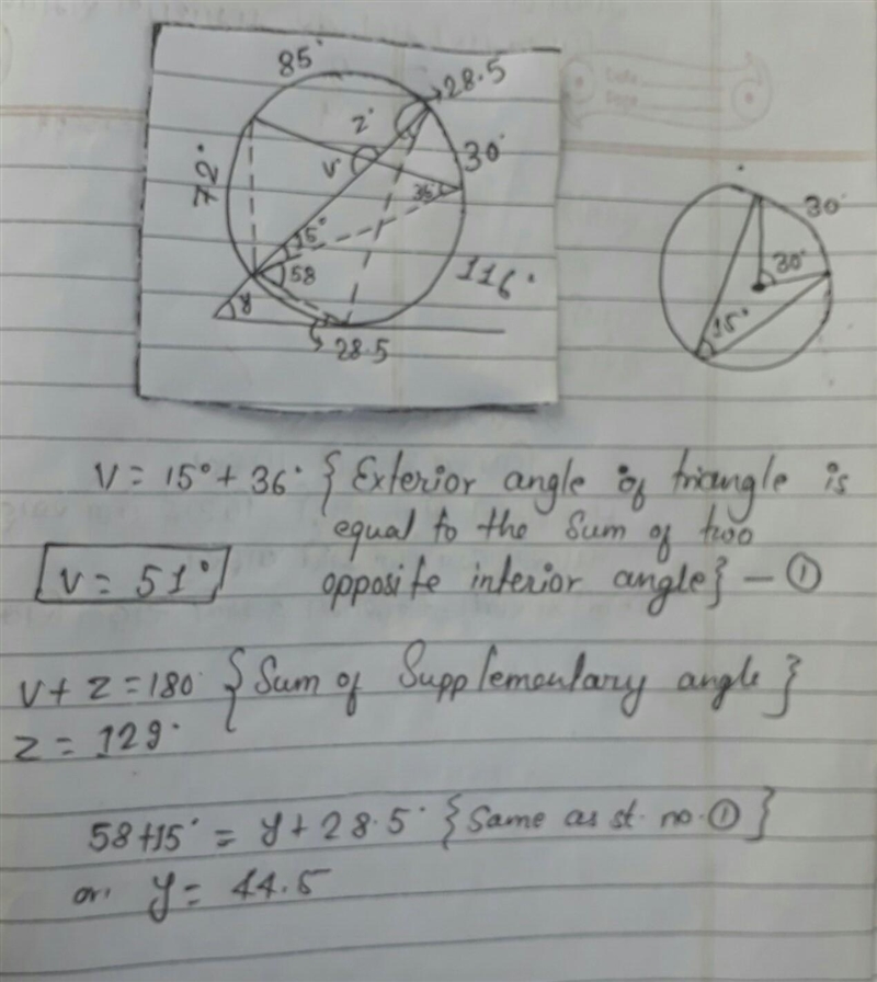 Help! Assume that lines that appear tangent are tangent. Find the value of each variable-example-1