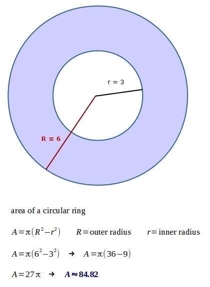 Find the area 6m, 3m-example-1