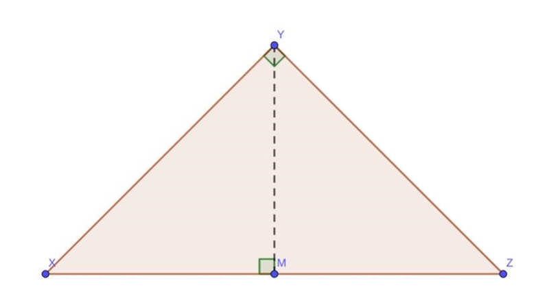 Triangle XYZ is isosceles. The measure of the vertex angle, Y, is twice the measure-example-1