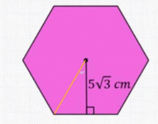 Find the area of regular polygon. can anyone help me been stuck with this for hours-example-1