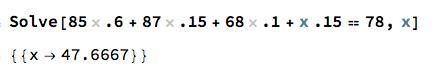 Grading Scale 2 has the following weights- Tests- 60% Quiz- 15% Homework- 10% Final-example-1