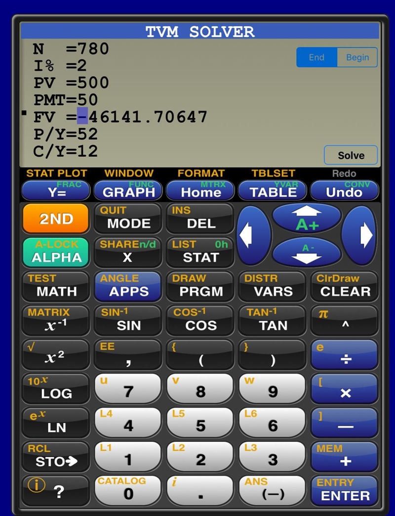 Use your TVM Solver to determine the future balance in a mutual fund account (a type-example-1