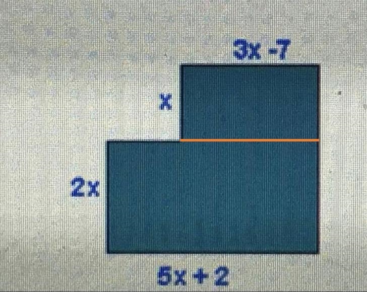 Explain with words how you find the area of the figure. then find the area. image-example-1