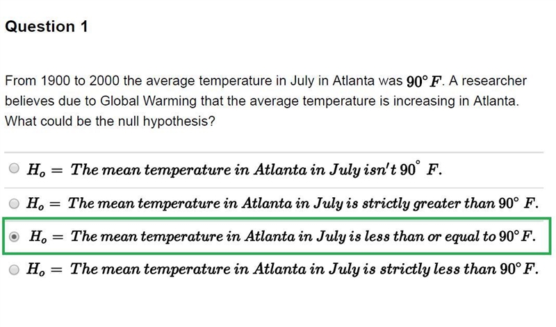 From 1900 to 2000 the average temperature in July in Atlanta was LaTeX: 90^\circ F-example-1