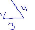 You are asked to draw a triangle with side lengths of 3 inches, 4 inches, and 1 inch-example-1