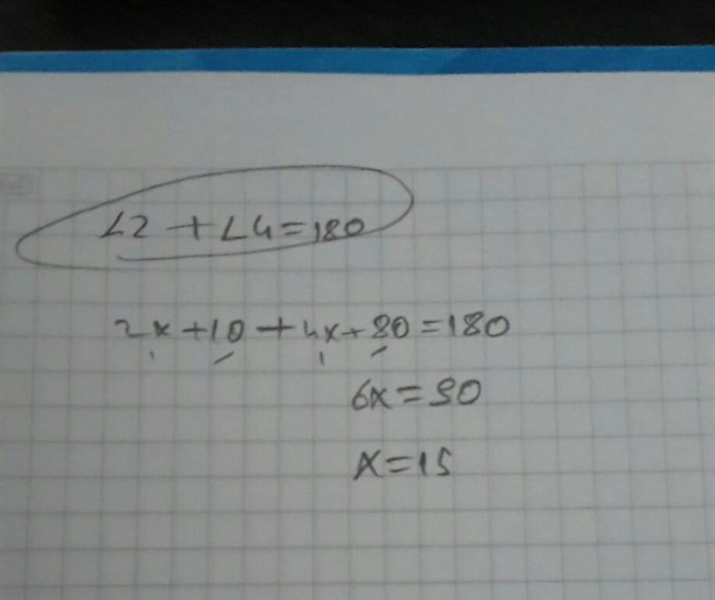 HELP! What is the value of x that makes A parallel to B?-example-1