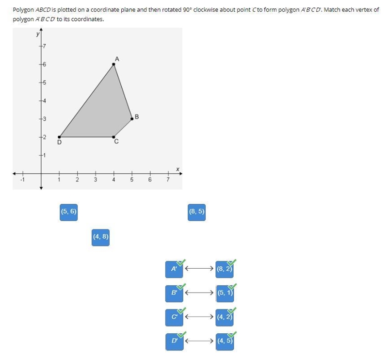 Drag the tiles to the boxes to form correct pairs. Not all tiles will be used. Polygon-example-1