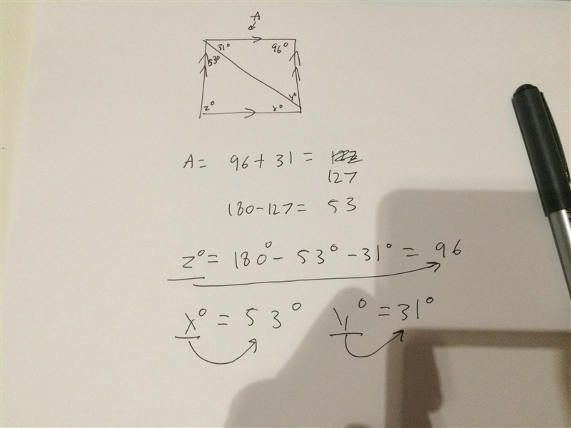 Find the values of the variables in the parallelogram. The diagram is not to scale-example-1