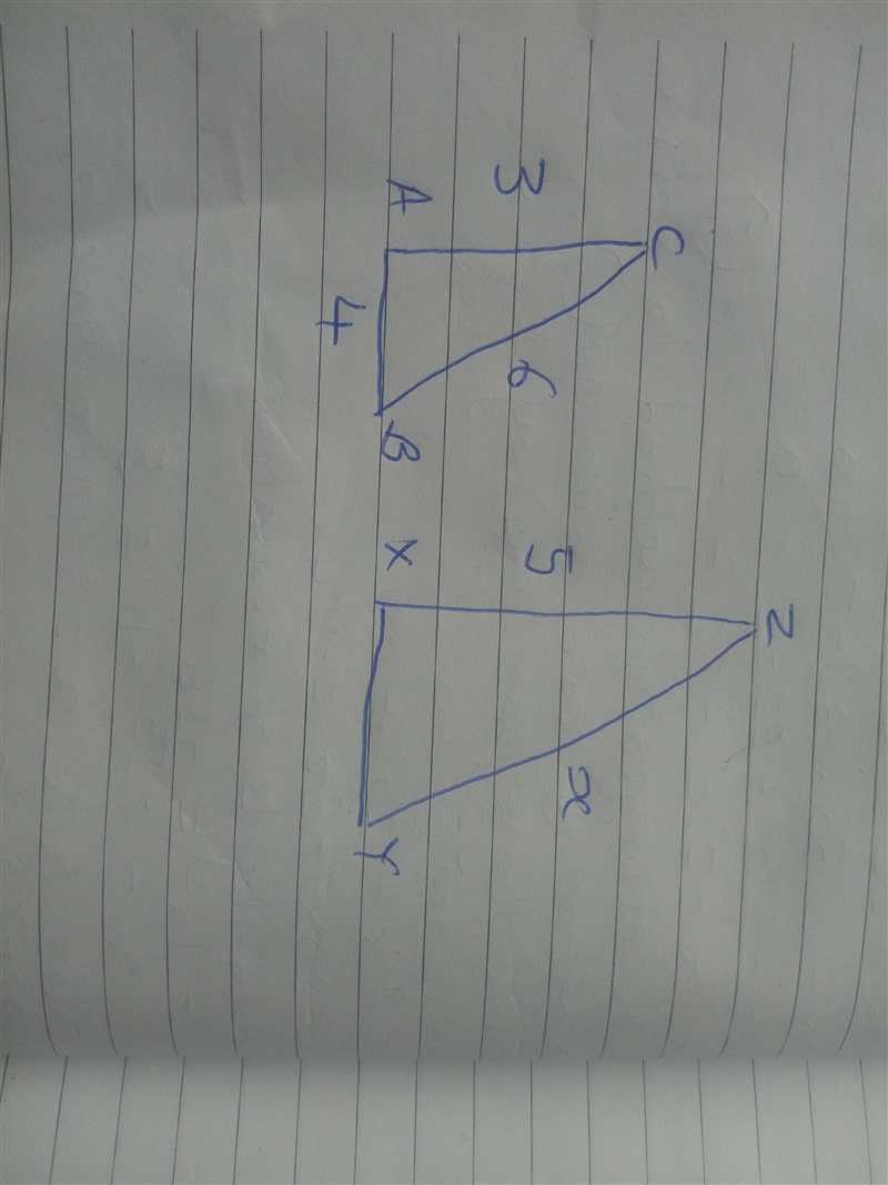 The lengths of the sides of a triangle are 3,4, and 6. If the length of the shortest-example-1