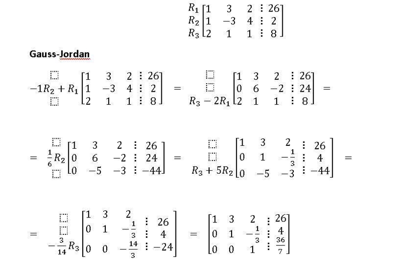 HELP ME!!! Create a matrix for this linear system: What is the solution of the system-example-1