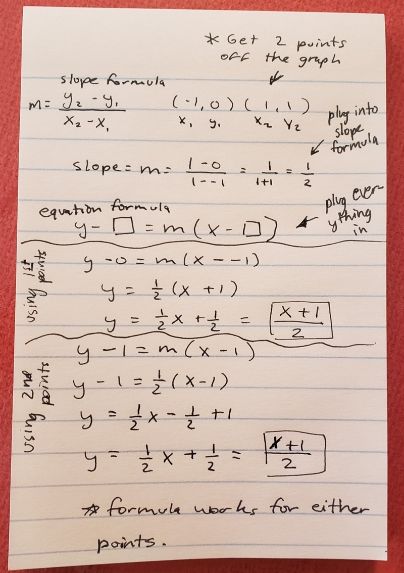 Could you please find the Equation of the line shown.-example-1