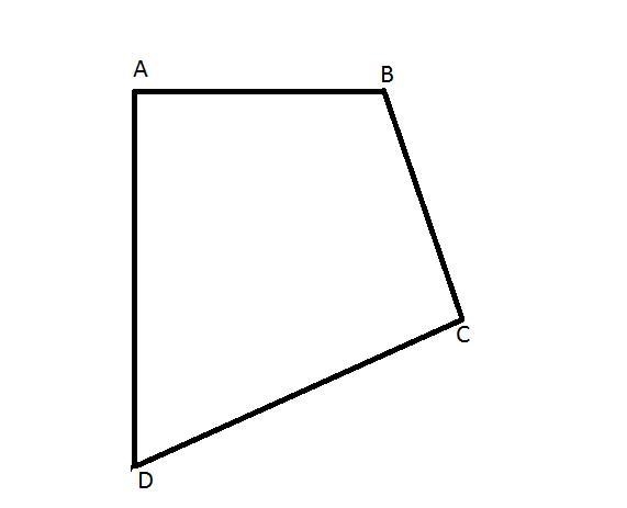 Mr. Rose asked his students to draw a quadrilateral with 4 unequal sides. Draw an-example-1