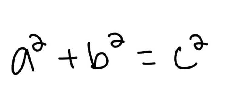 1) State the Pythagorean Theorem and how would you use it to find a missing side or-example-1