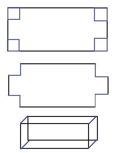 A company is creating a box without a top from a piece of cardboard, but cutting out-example-1