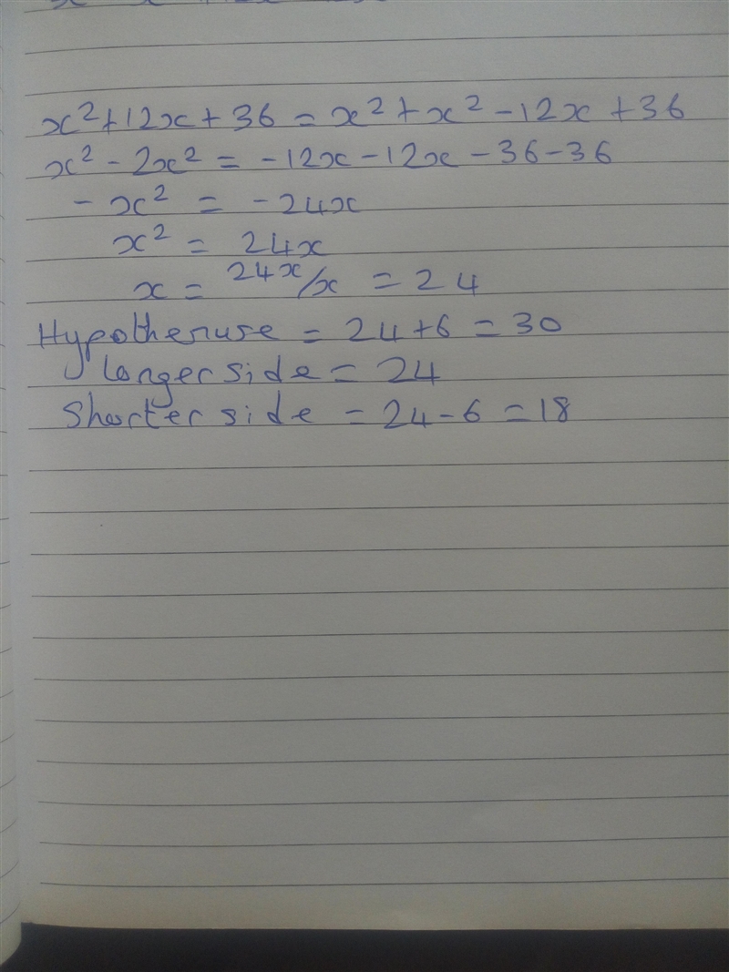 Please help!! Find the lengths of each side of the following right triangles. Show-example-2