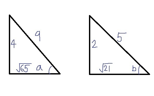 If a and b are the measures of two first quadrant angles and sin a = 4/9 and sin b-example-1