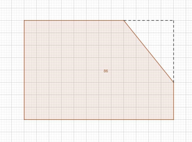 What is the area of the figure below-example-1