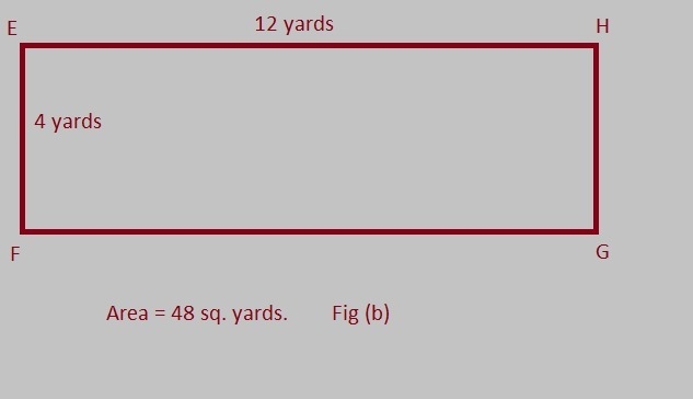 A rectangle garden has a total area of 48 square yards..draw and label two possible-example-2