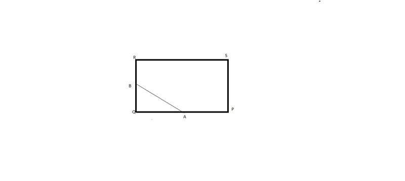 Consider rectangle PQRS (not shown) with PQ=12 and PS=16. If A and B are the midpoints-example-1