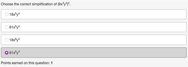 Choose the correct simplification of (9x3y2)2-example-1