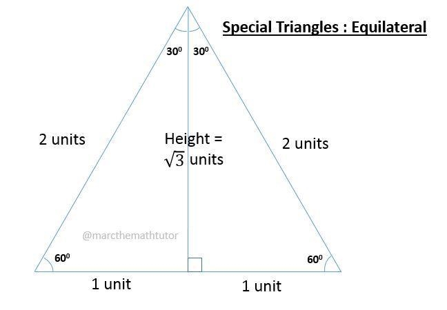 An equilateral triangle has an altitude length of 36 feet. Determine the length of-example-1