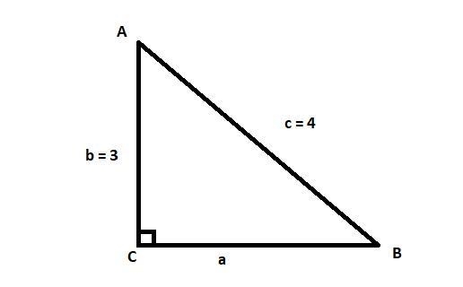 )Suppose ABC is a right triangle with sides of lengths a, b, and c and right angle-example-1