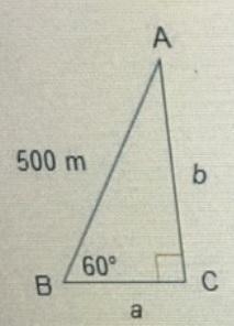 Building A and building B are 500 meters apart. There is no road between them, so-example-1