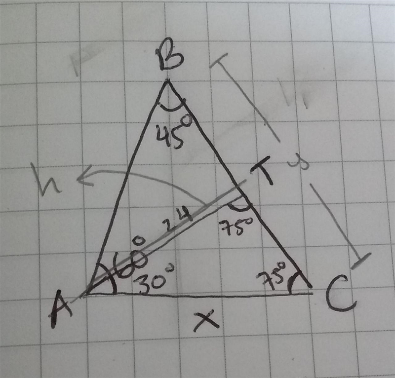 In \triangle ABC, we have \angle BAC = 60^\circ and \angle ABC = 45^\circ. The bisector-example-1