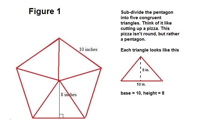 Please someone that is good at math please help me! 1. Find the area of the pentagon-example-1