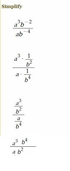 Which shows the following expression after the negative exponents have been eliminated-example-1