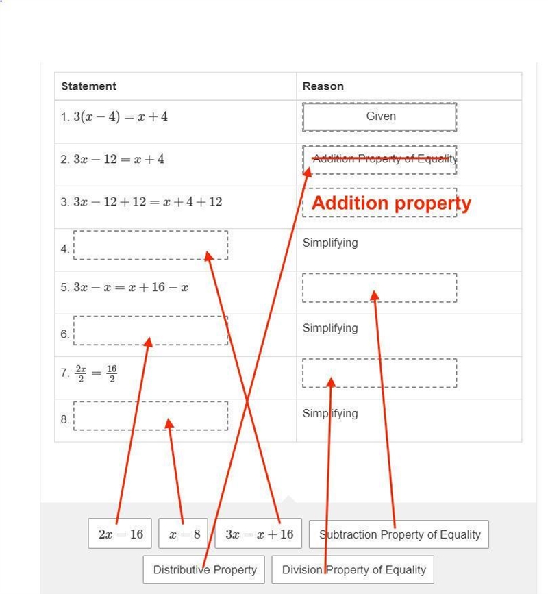 PLEASE HELP ASAP! Drag a statement or reason to each box to complete the proof. If-example-1