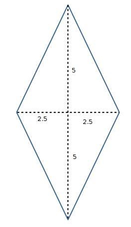 By what factor does the area change if one diagonal is doubled? Explain.-example-1