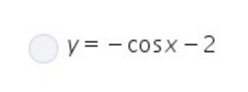 Which equation represents the graph of y= cosx reflected across the x-axis then shifted-example-2