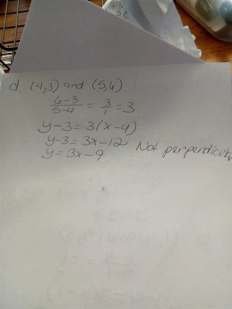 Help asap !! Select the following lines that would be perpendicular to y = 3x + 1. (Select-example-1