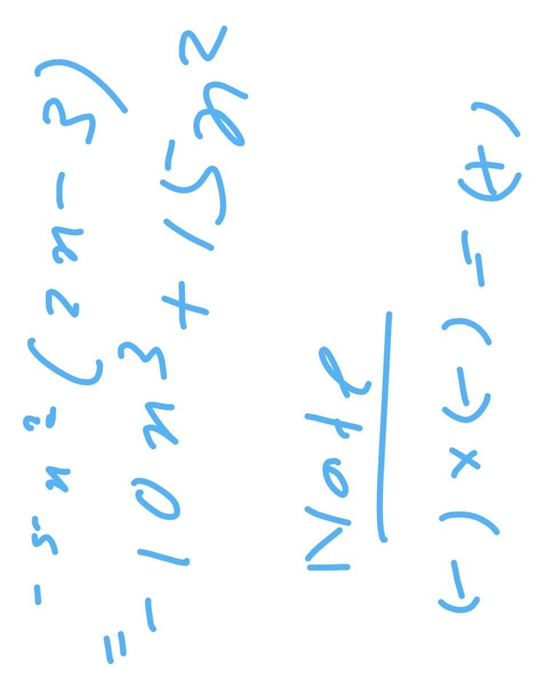 Find the product of -5x2 and 2x - 3 1) -10x2 - 3 2) -10x2 - 15 3) -10 x3 + 15x2 - 4) 10x-example-1