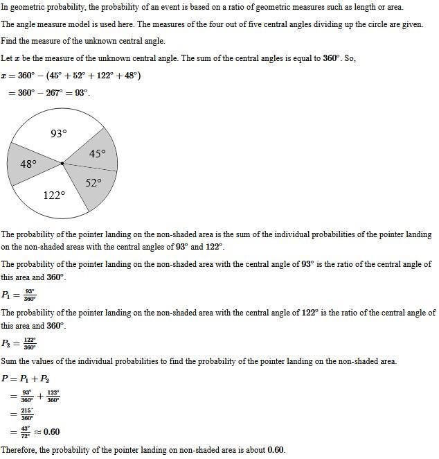 Use the spinner to identify the probability to the nearest hundredth of the pointer-example-1