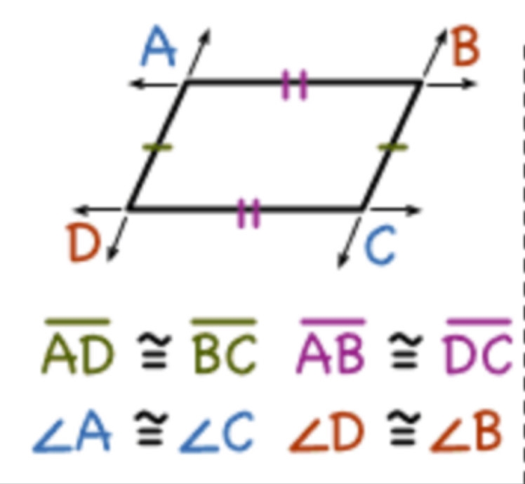 There are several ways to prove that a shape is a parallelogram. Describe the various-example-1