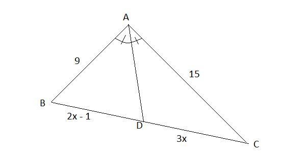 What is the value of x? Enter your answer in the box. x = ​​ A triangle with vertices-example-1